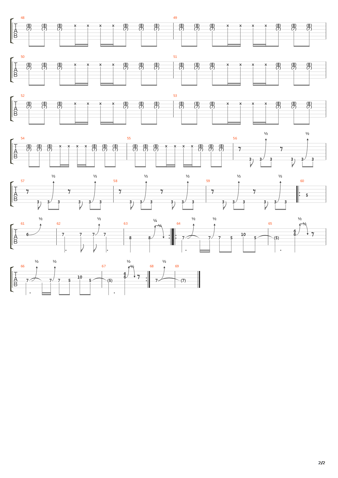 Tourniquet吉他谱