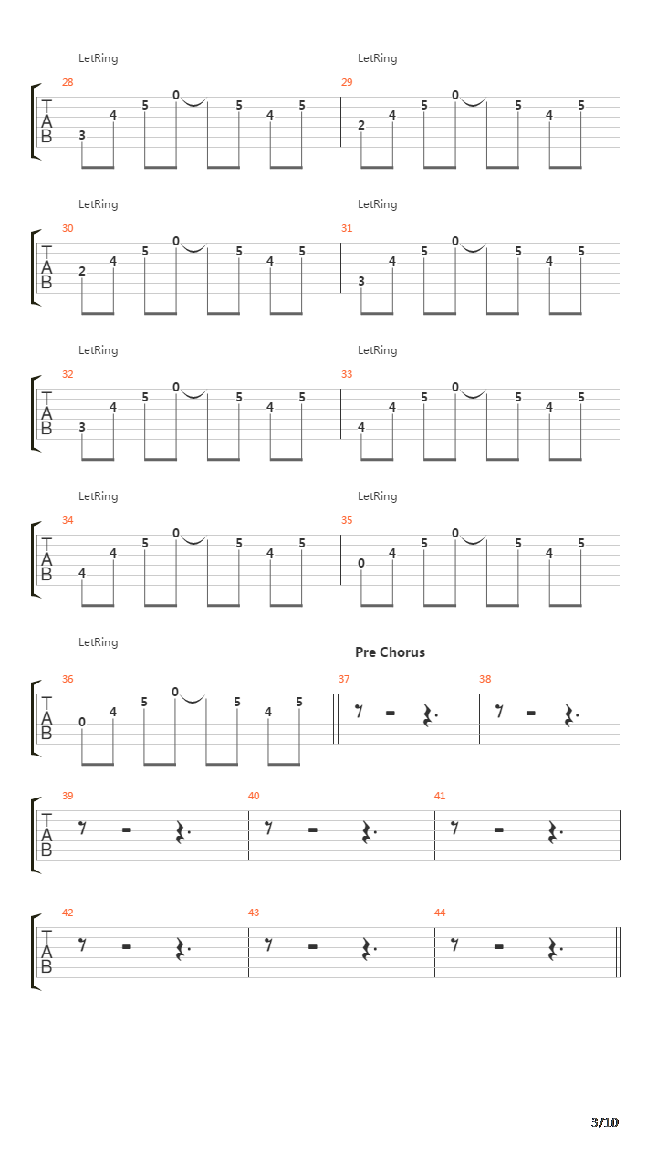 13吉他谱