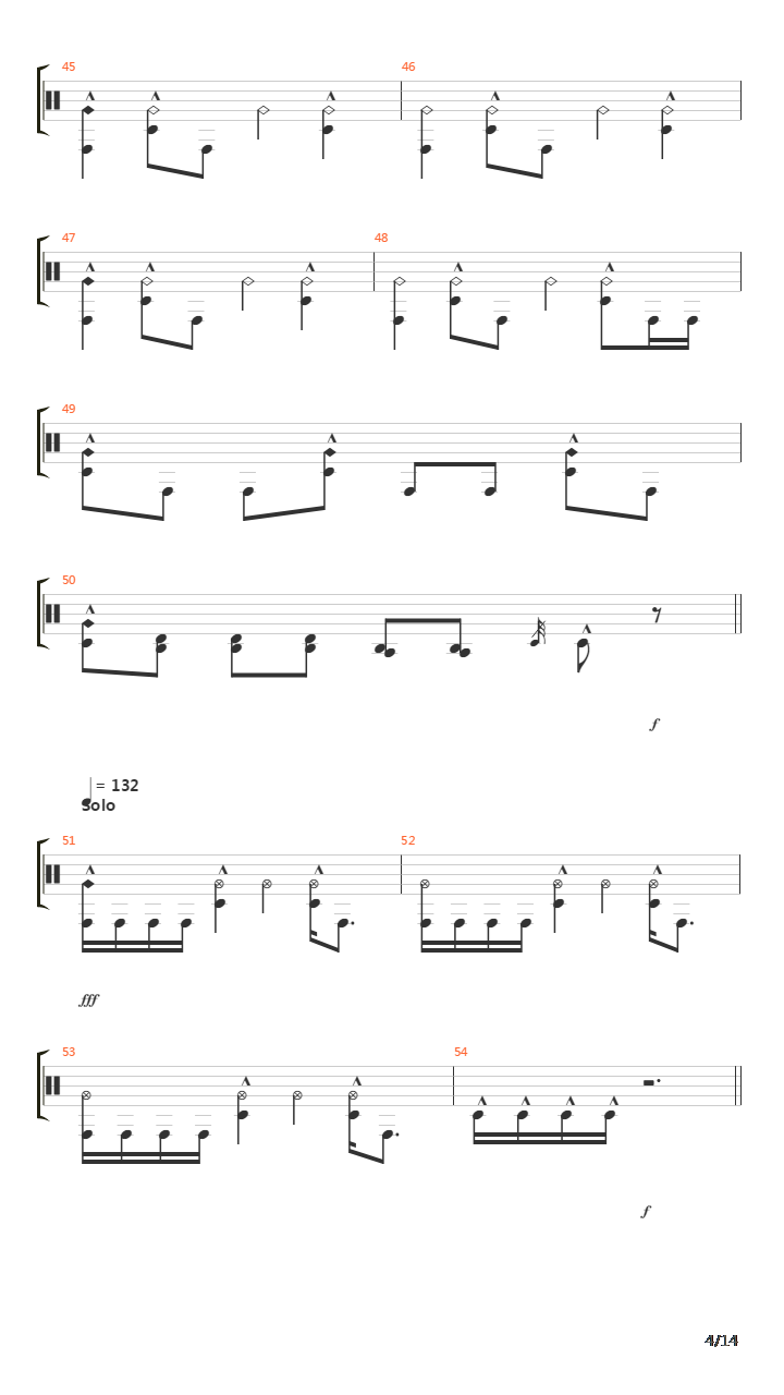 44 Minutes吉他谱