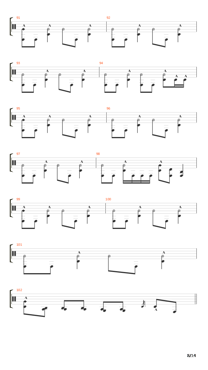 44 Minutes吉他谱