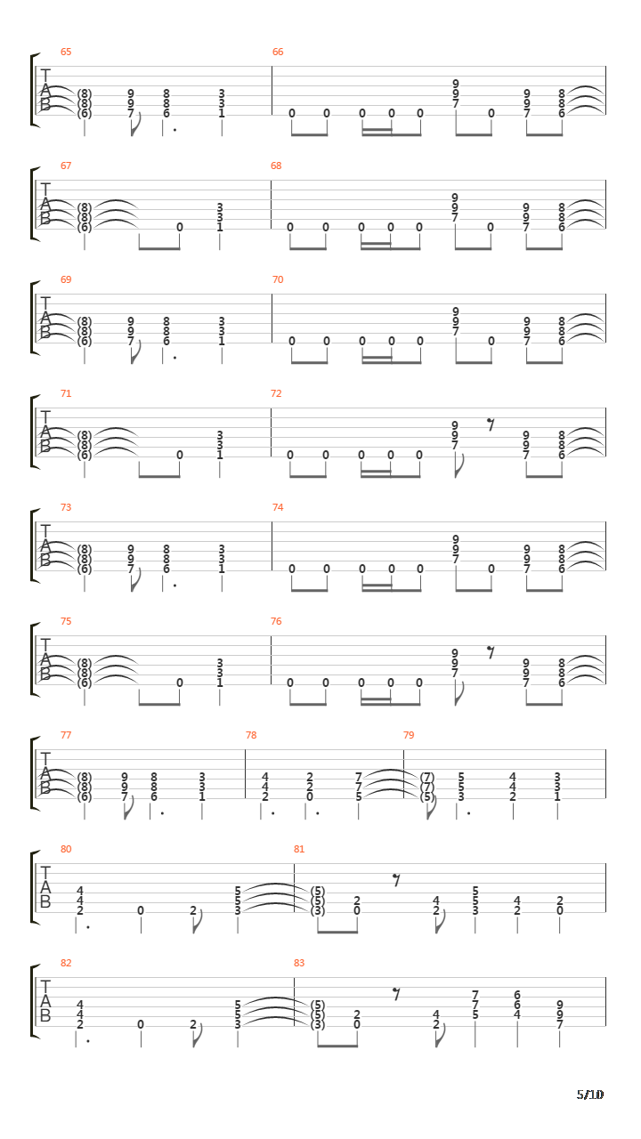 99 Ways To Die吉他谱