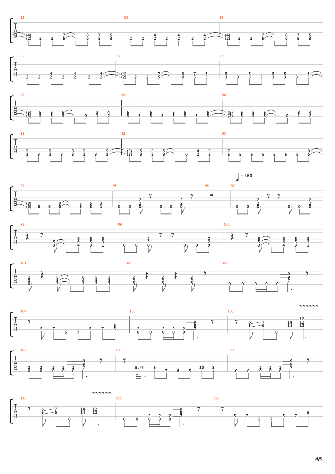 99 Ways To Die吉他谱