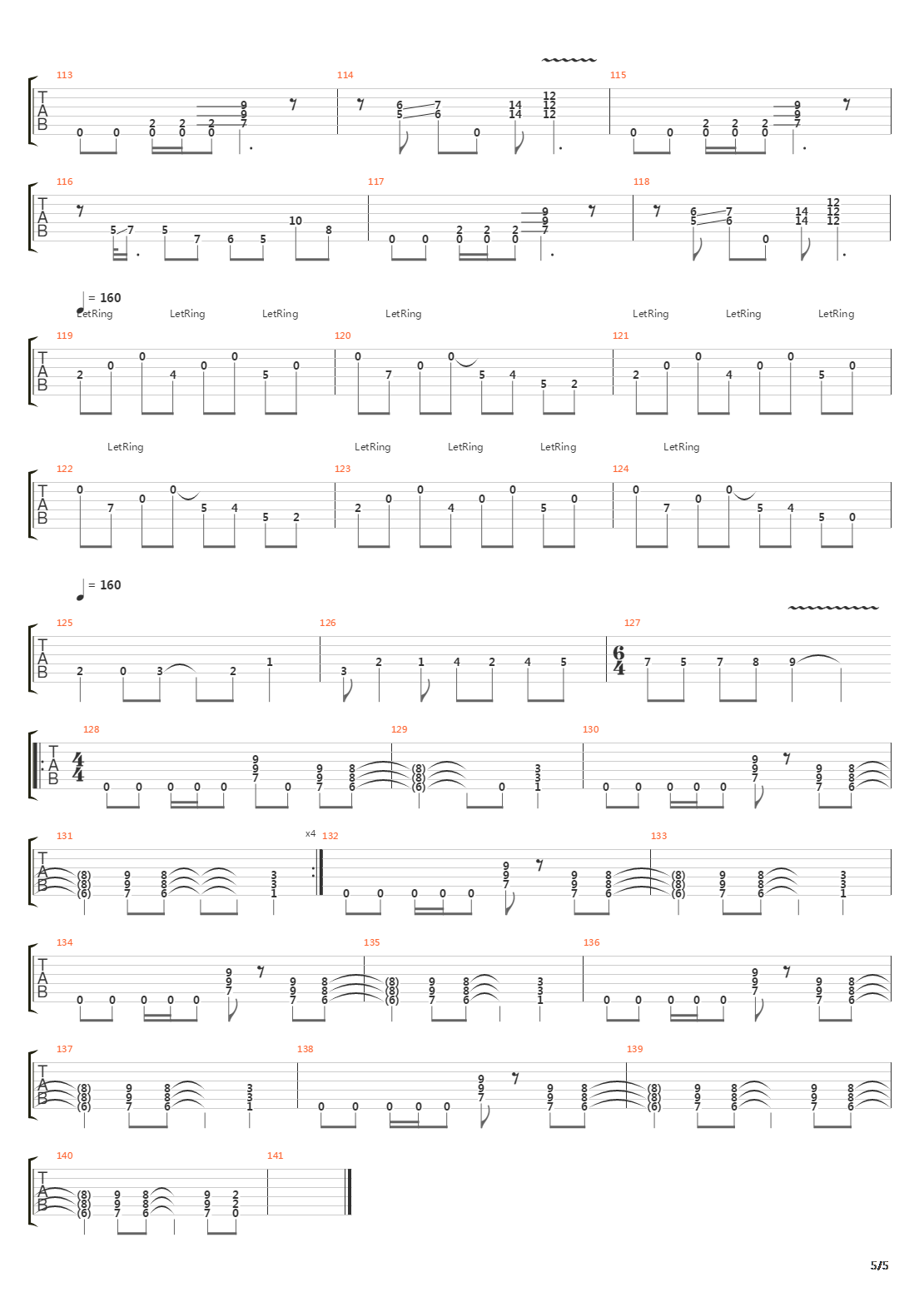 99 Ways To Die吉他谱