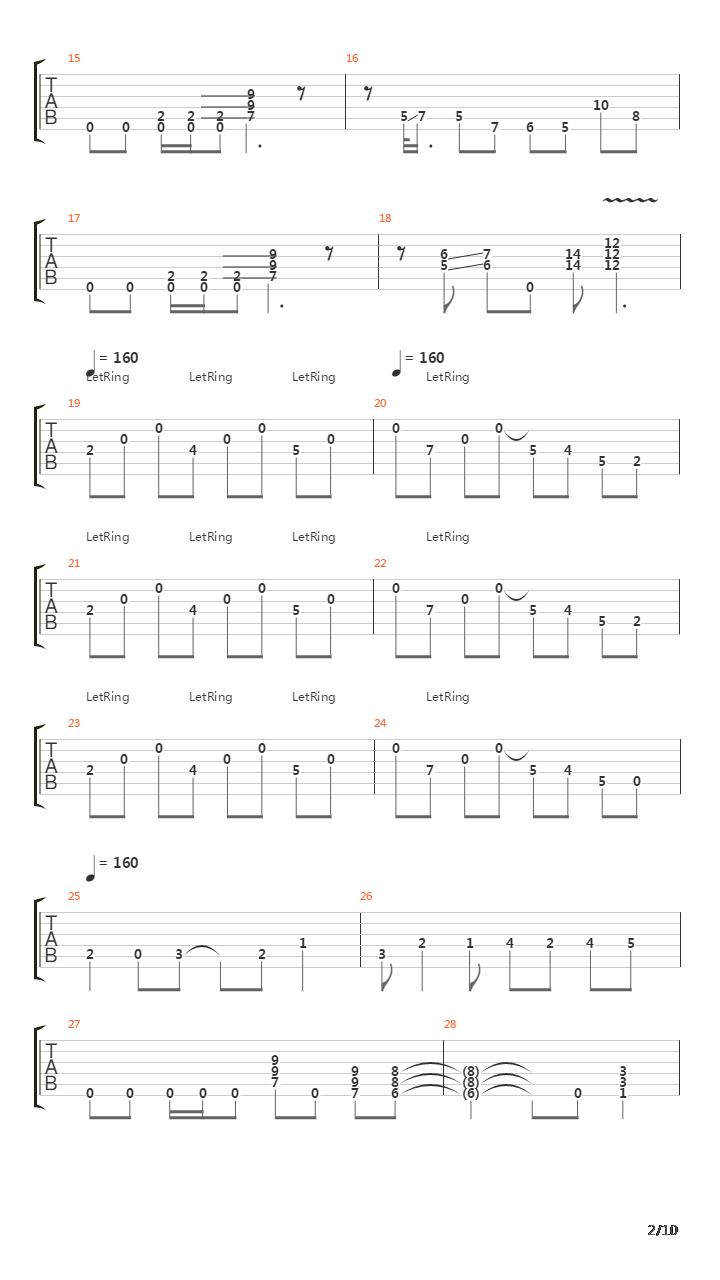 99 Ways To Die吉他谱