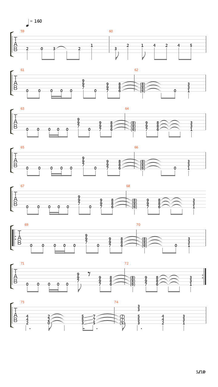 99 Ways To Die吉他谱