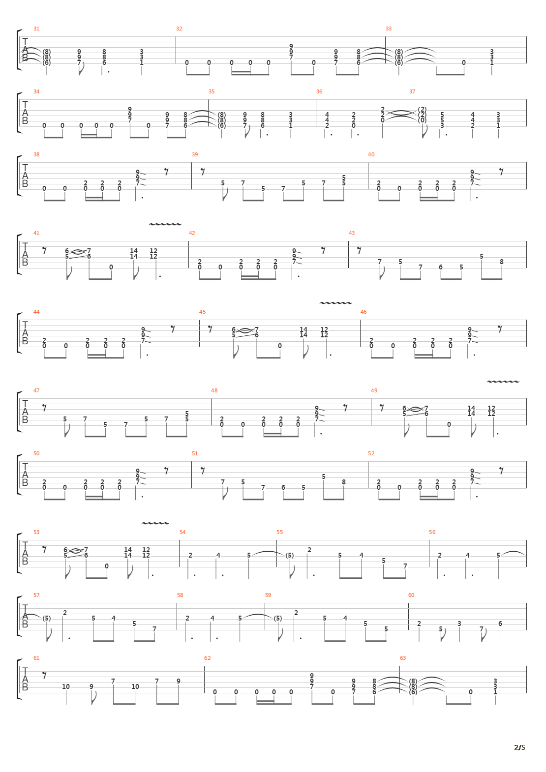 99 Ways To Die吉他谱