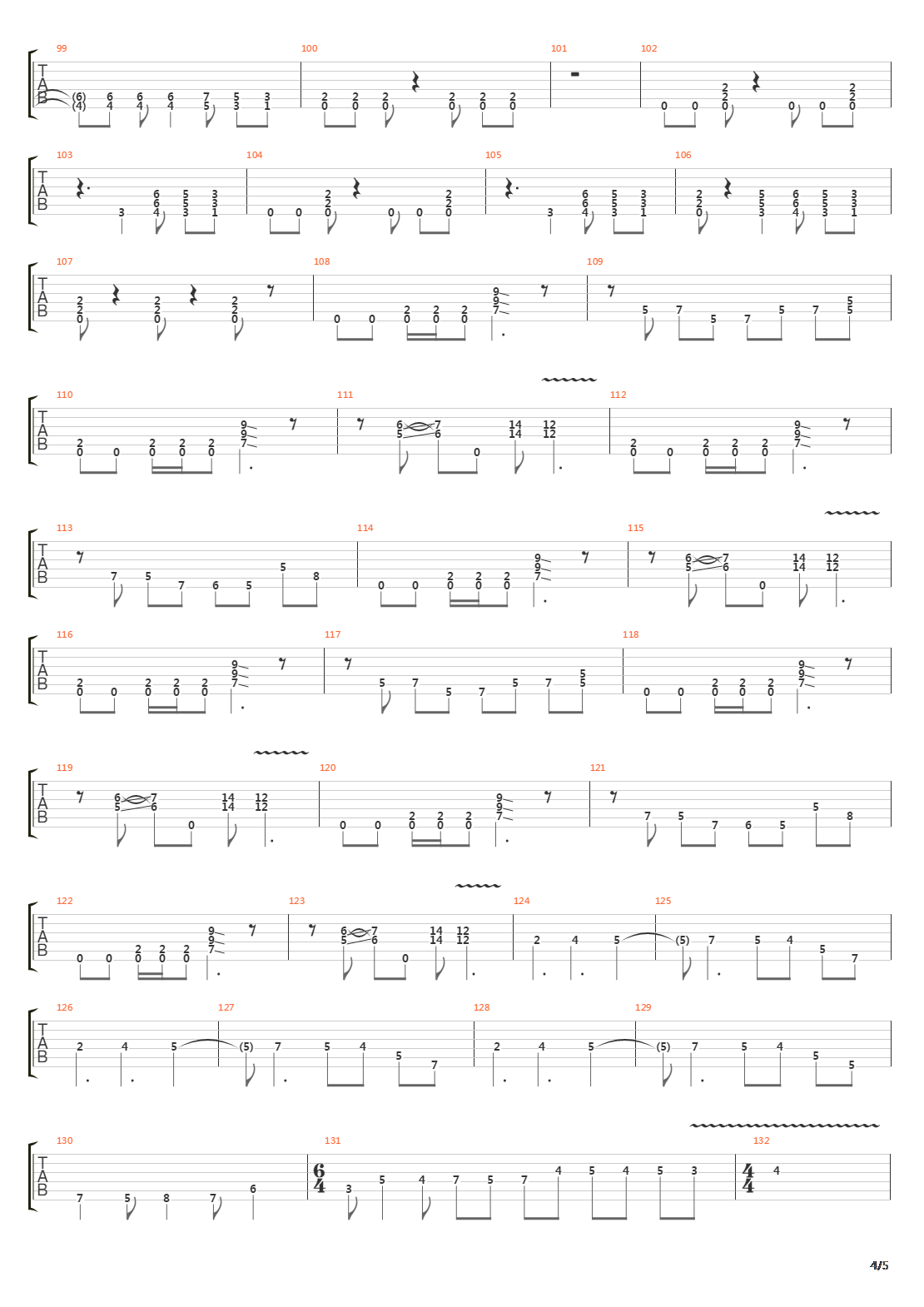 99 Ways To Die吉他谱