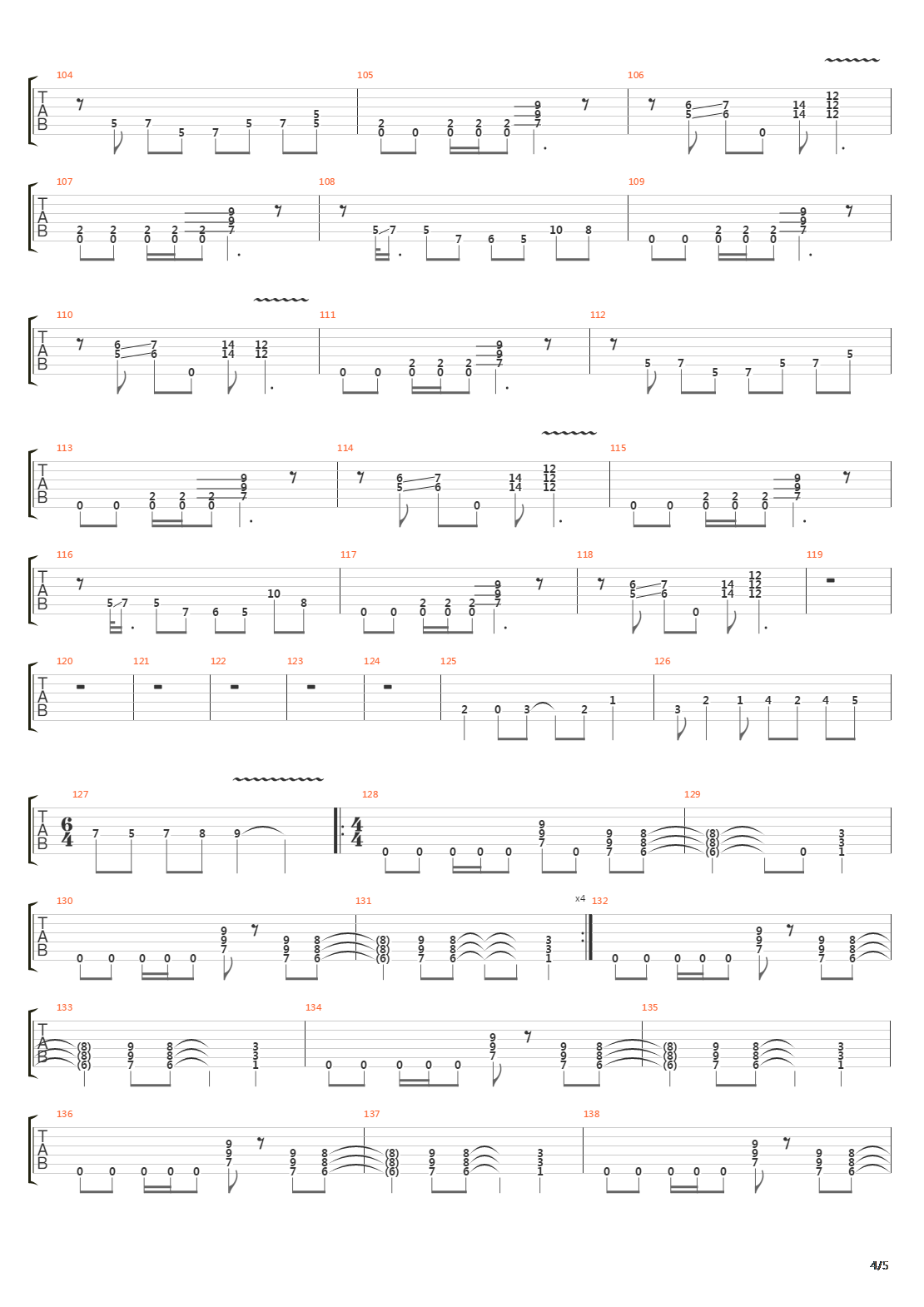 99 Ways To Die吉他谱