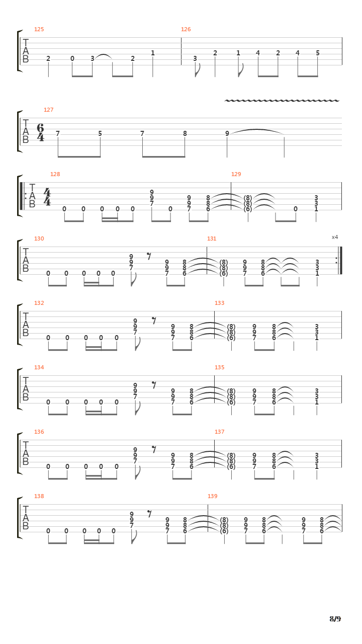 99 Ways To Die吉他谱