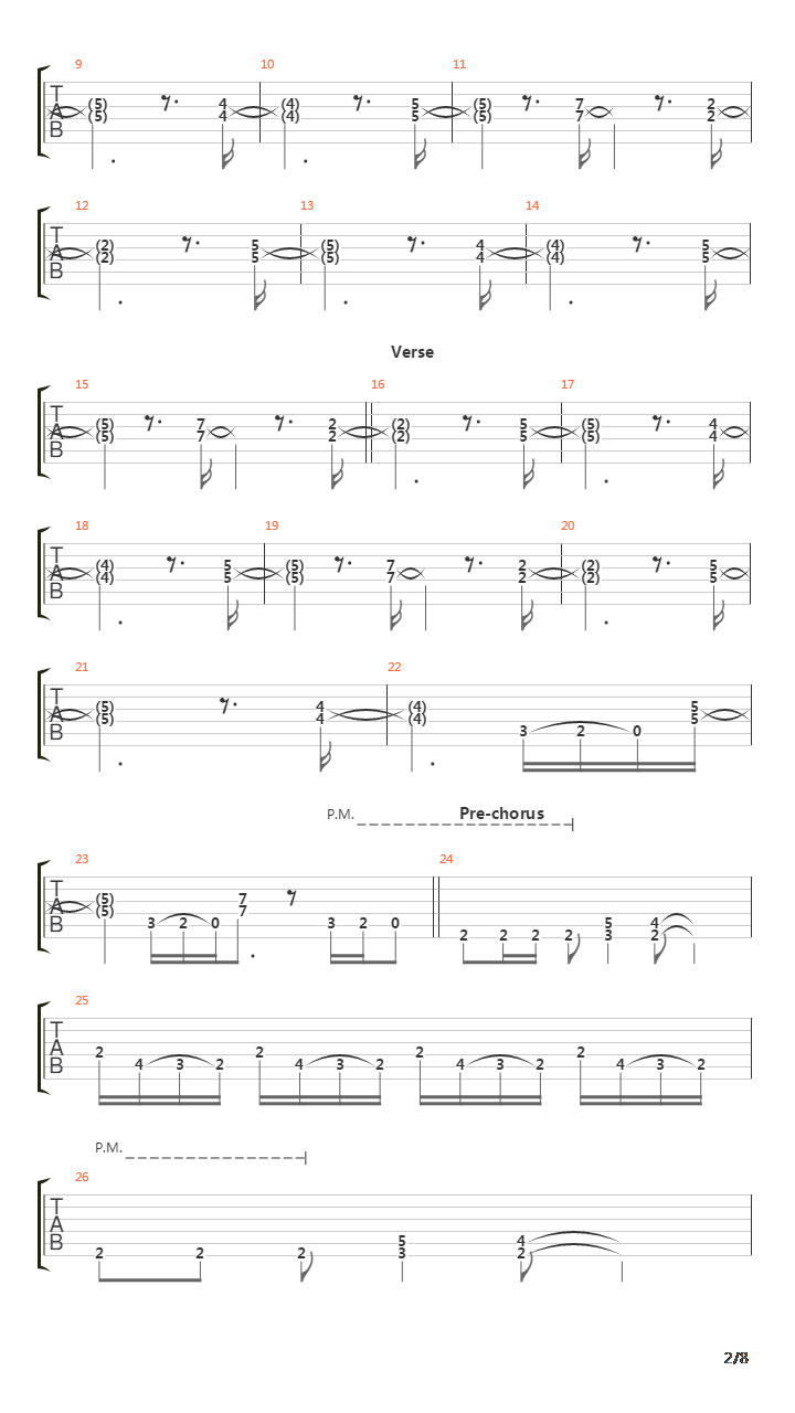 502吉他谱