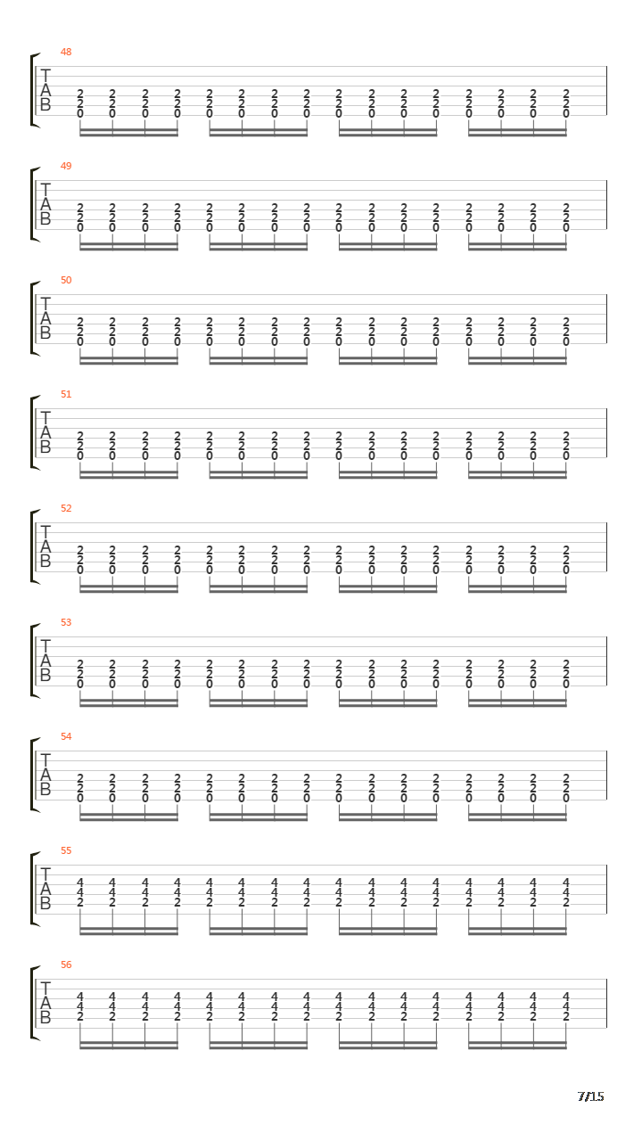 1000 Times Goodbye吉他谱