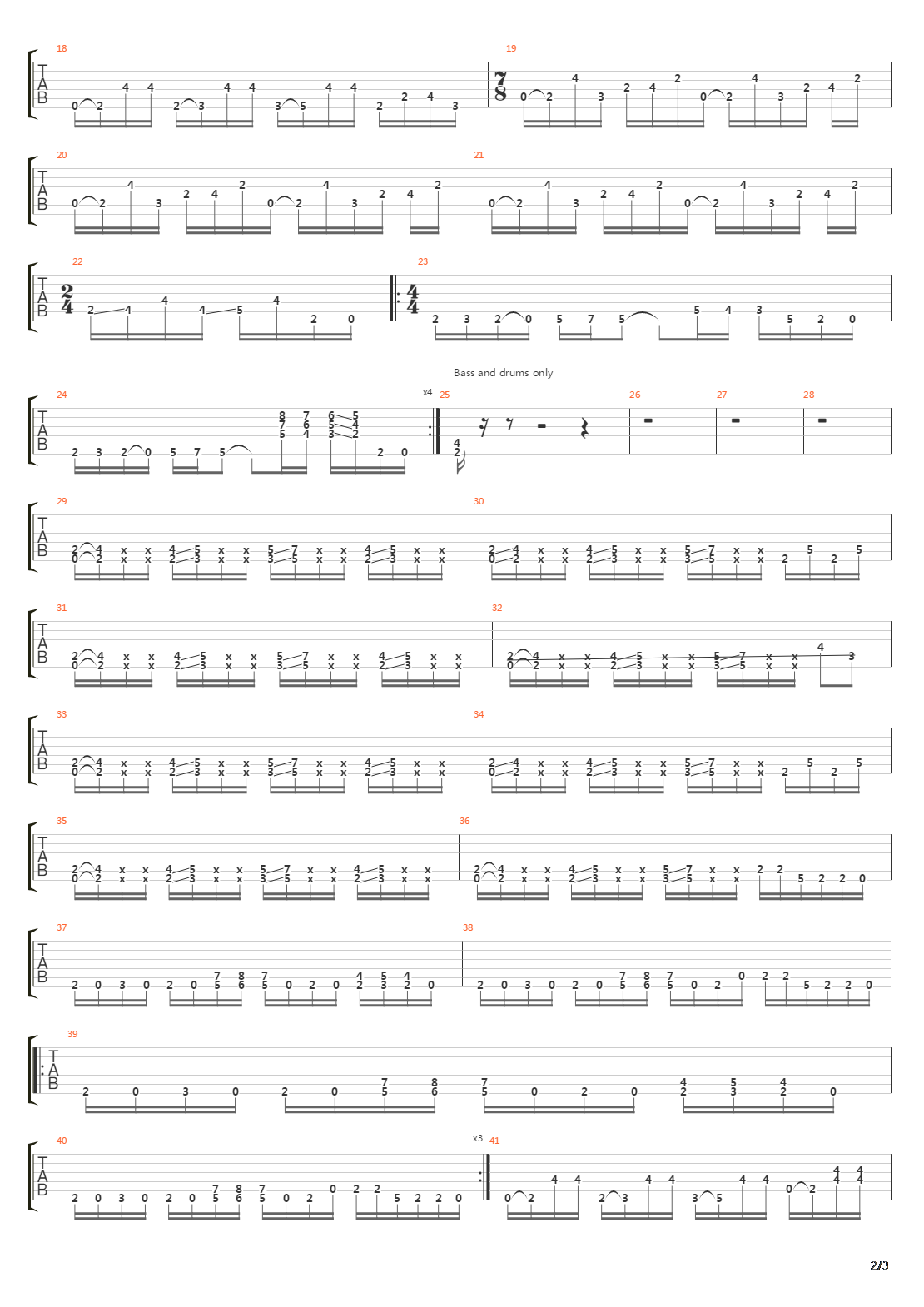 Architecture Of Agression吉他谱