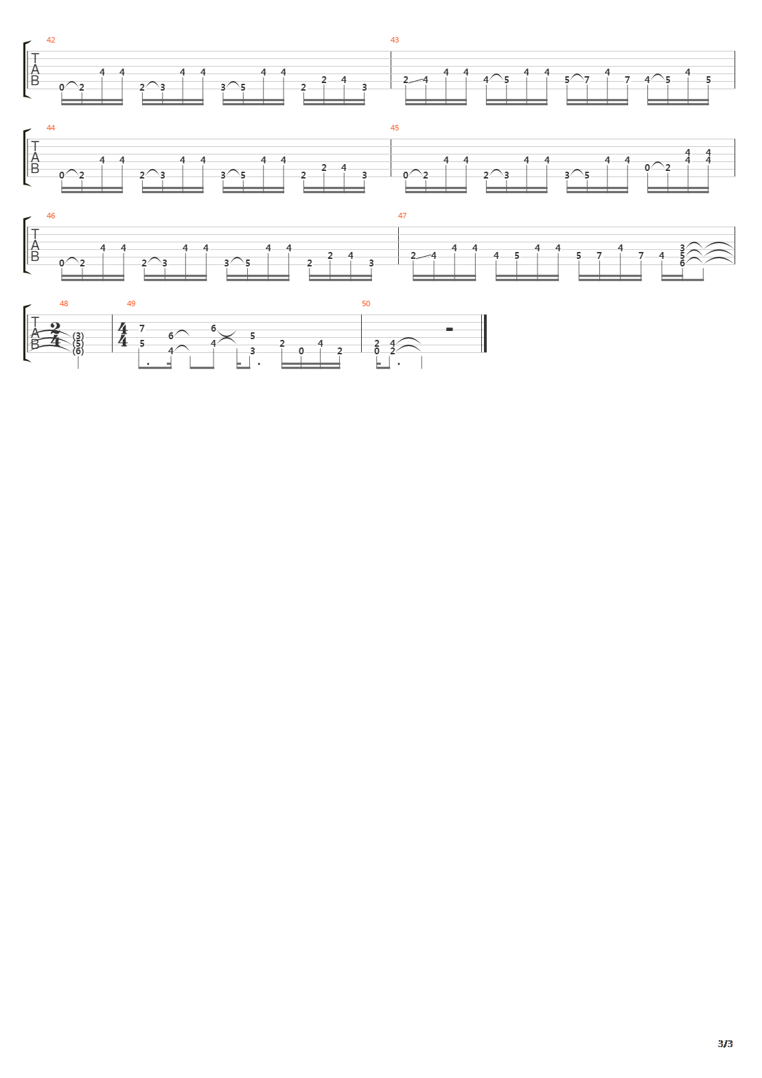 Architecture Of Agression吉他谱