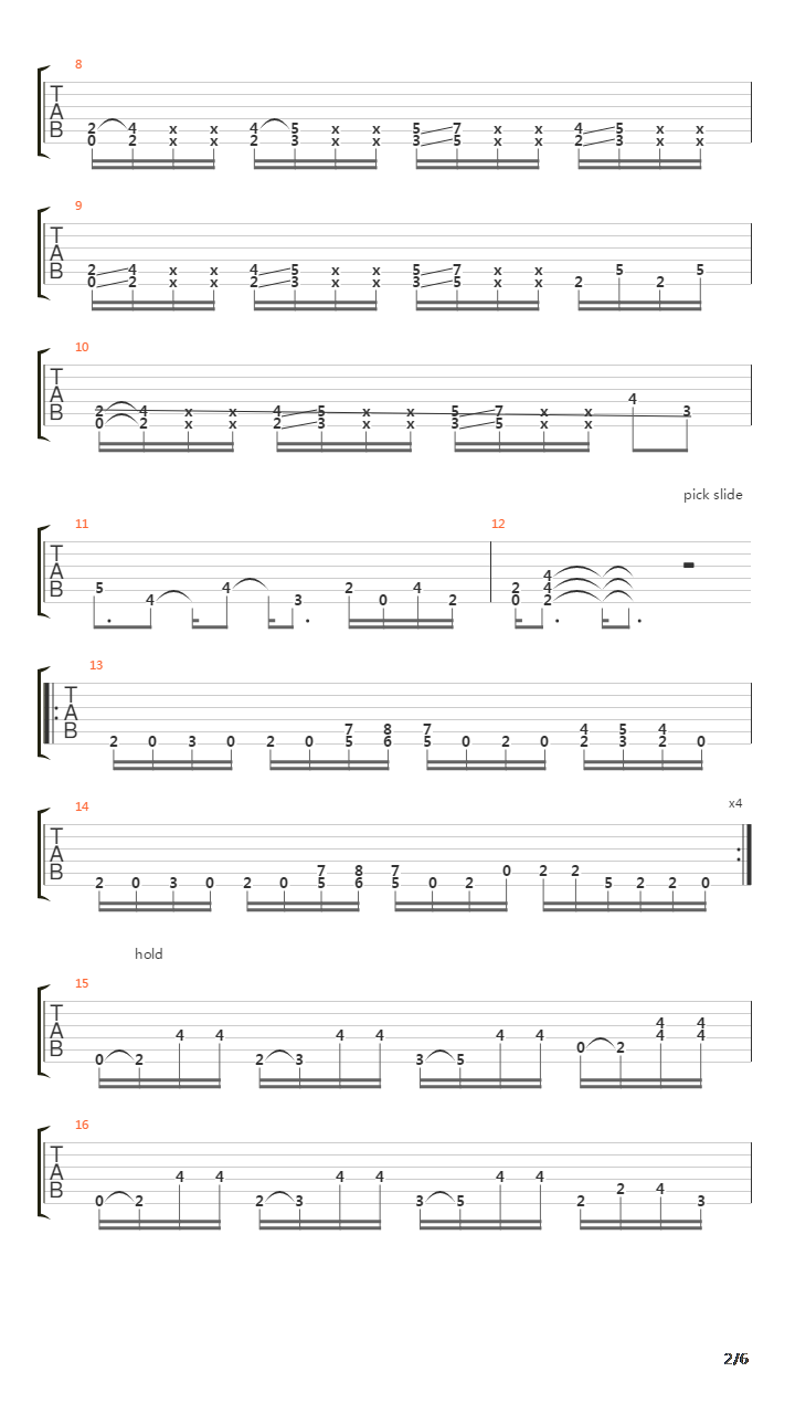 Architecture Of Agression吉他谱