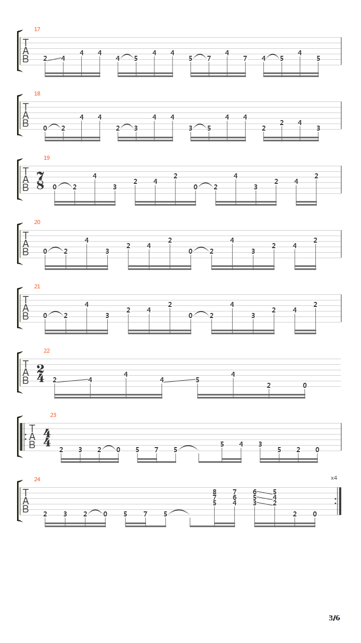 Architecture Of Agression吉他谱