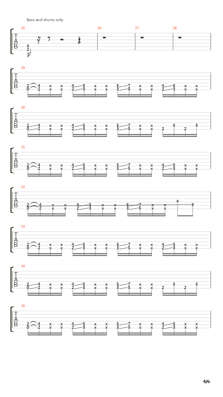 Architecture Of Agression吉他谱