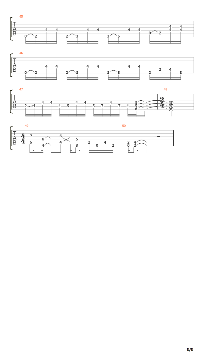 Architecture Of Agression吉他谱