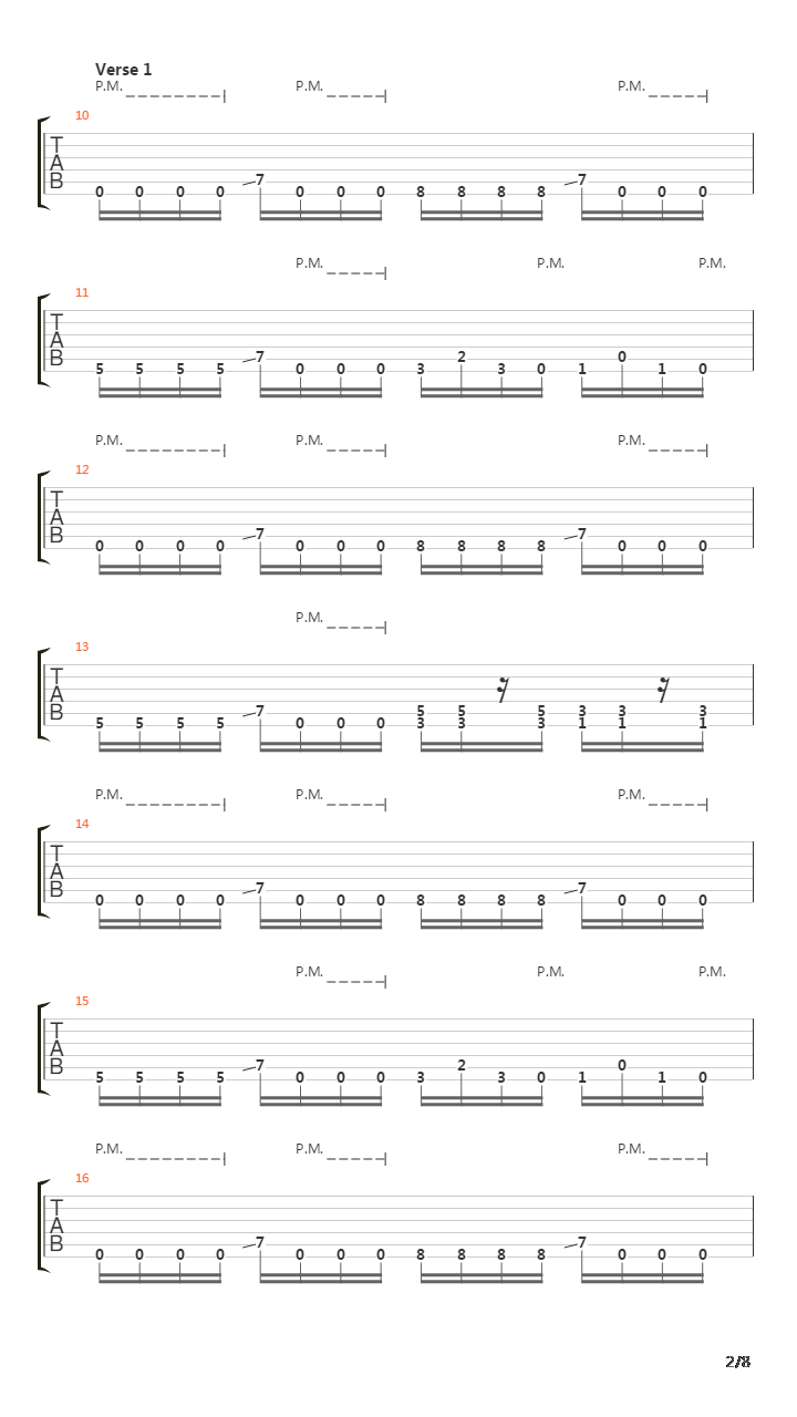 Beginning Of Sorrow吉他谱