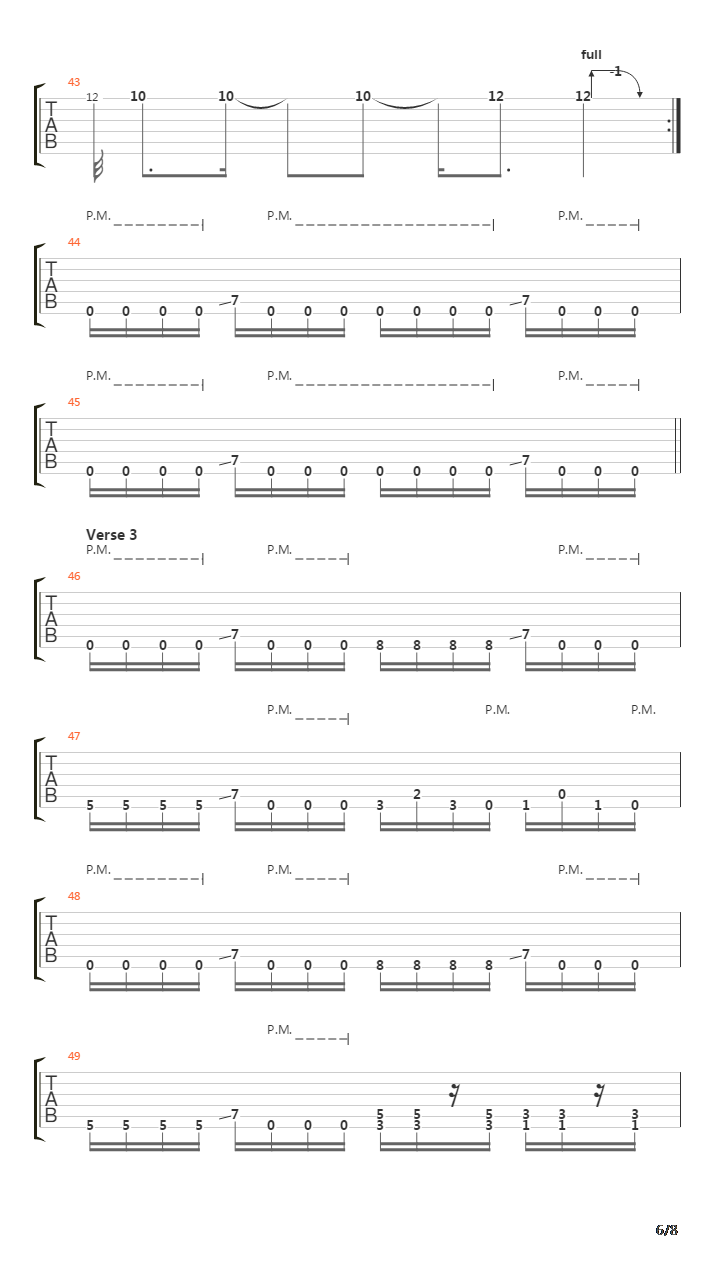 Beginning Of Sorrow吉他谱