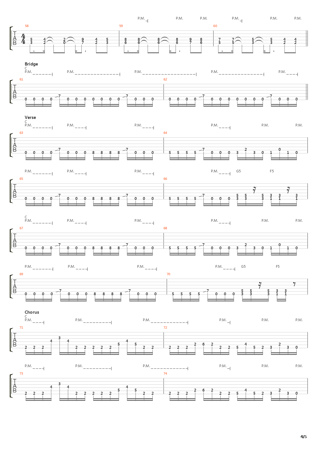 Beginning Of Sorrow吉他谱