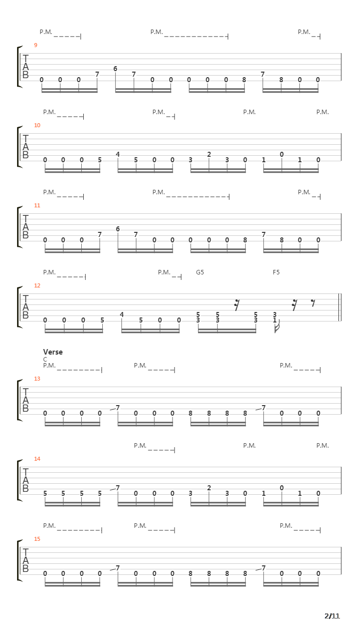 Beginning Of Sorrow吉他谱