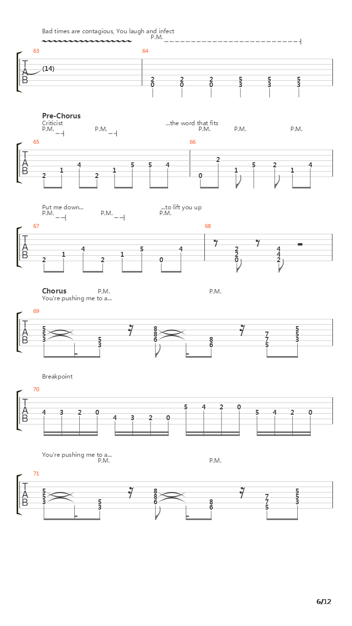 Breakpoint吉他谱