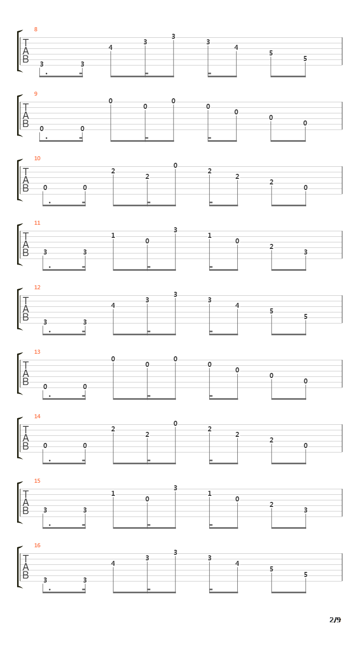 BECK(摇滚新乐团) - Looking Back吉他谱