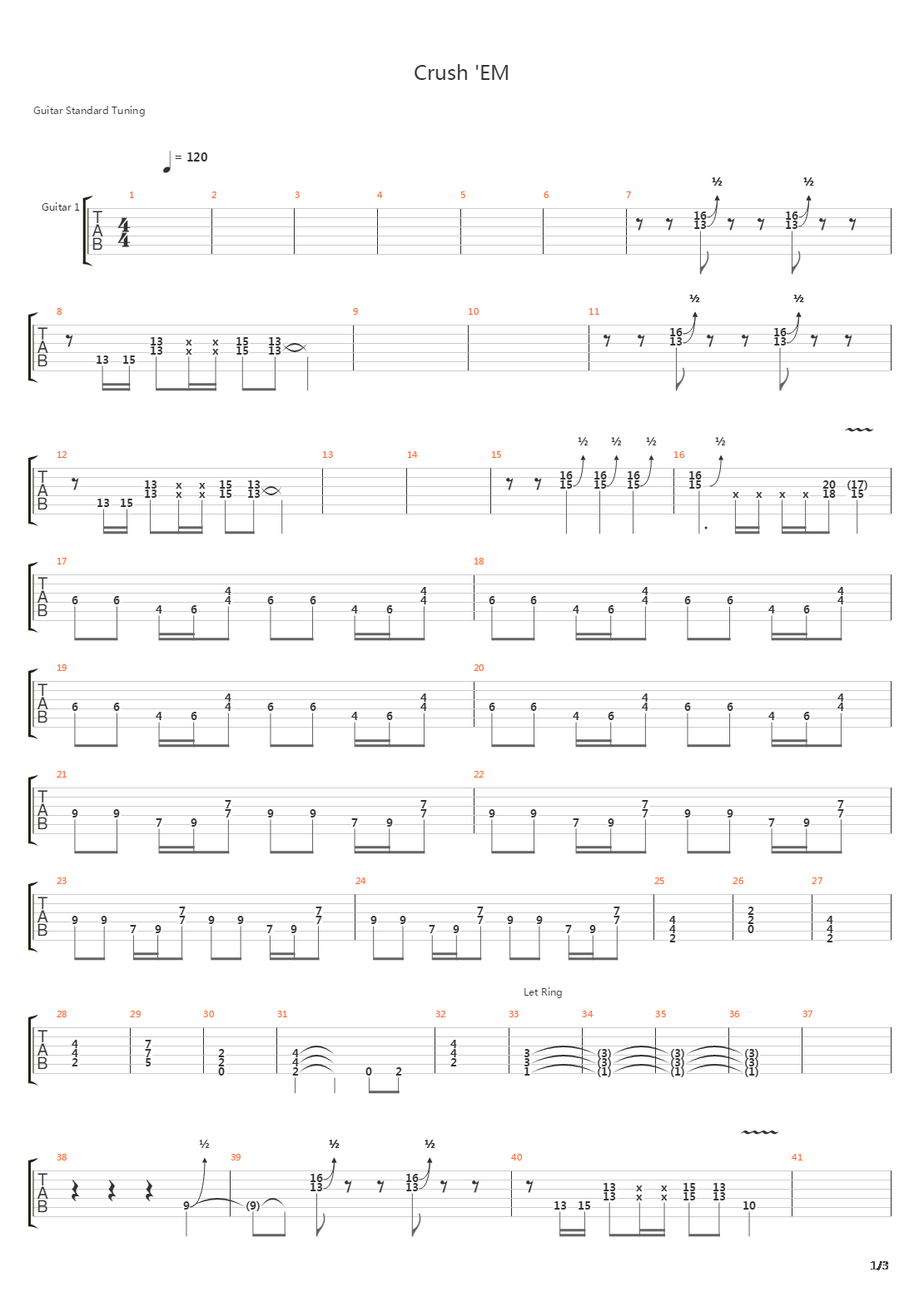 Crush Em吉他谱