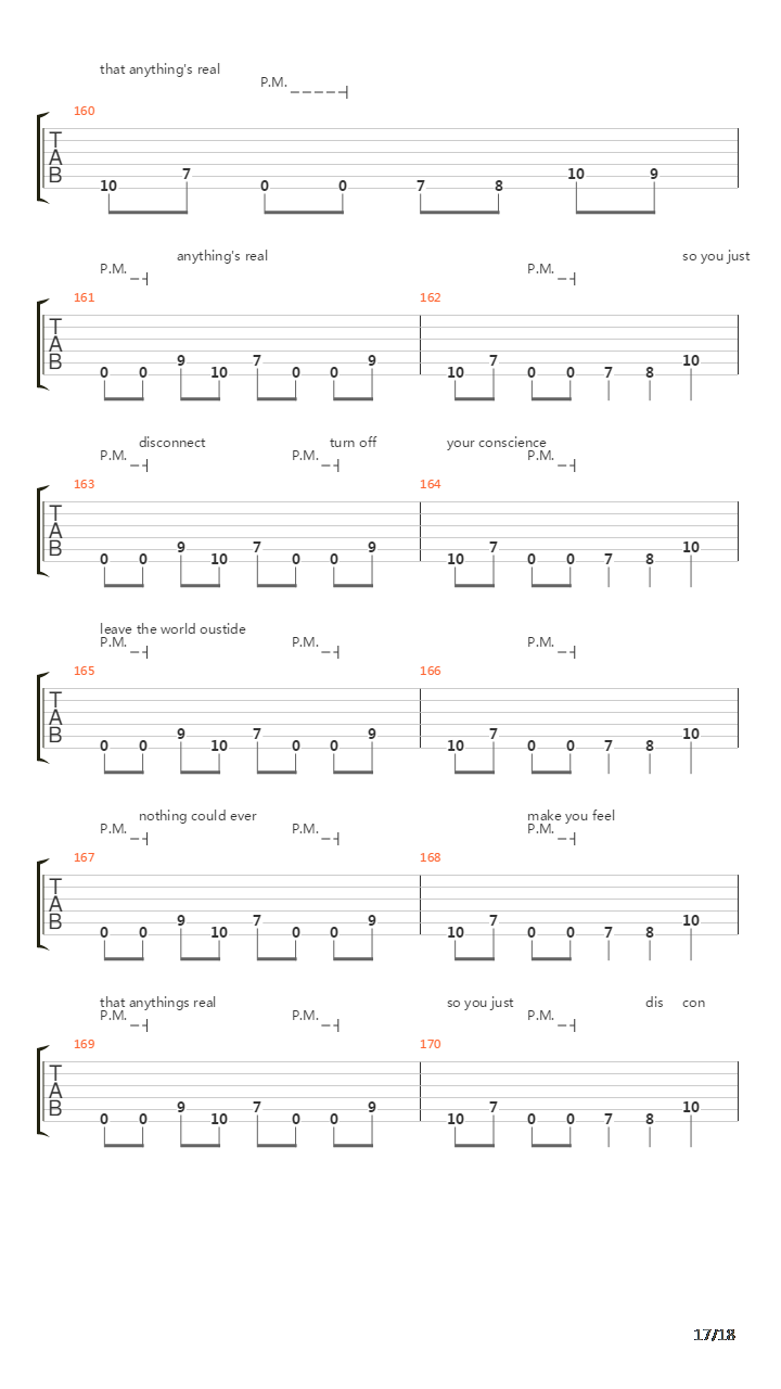 Disconnect吉他谱