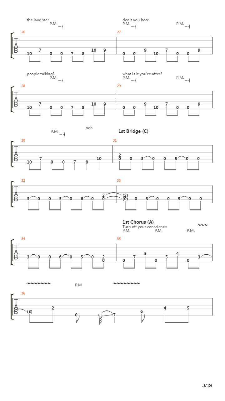 Disconnect吉他谱