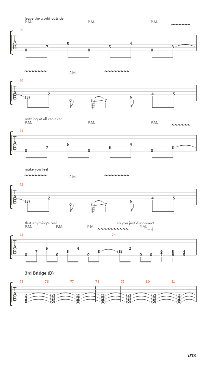 Disconnect吉他谱