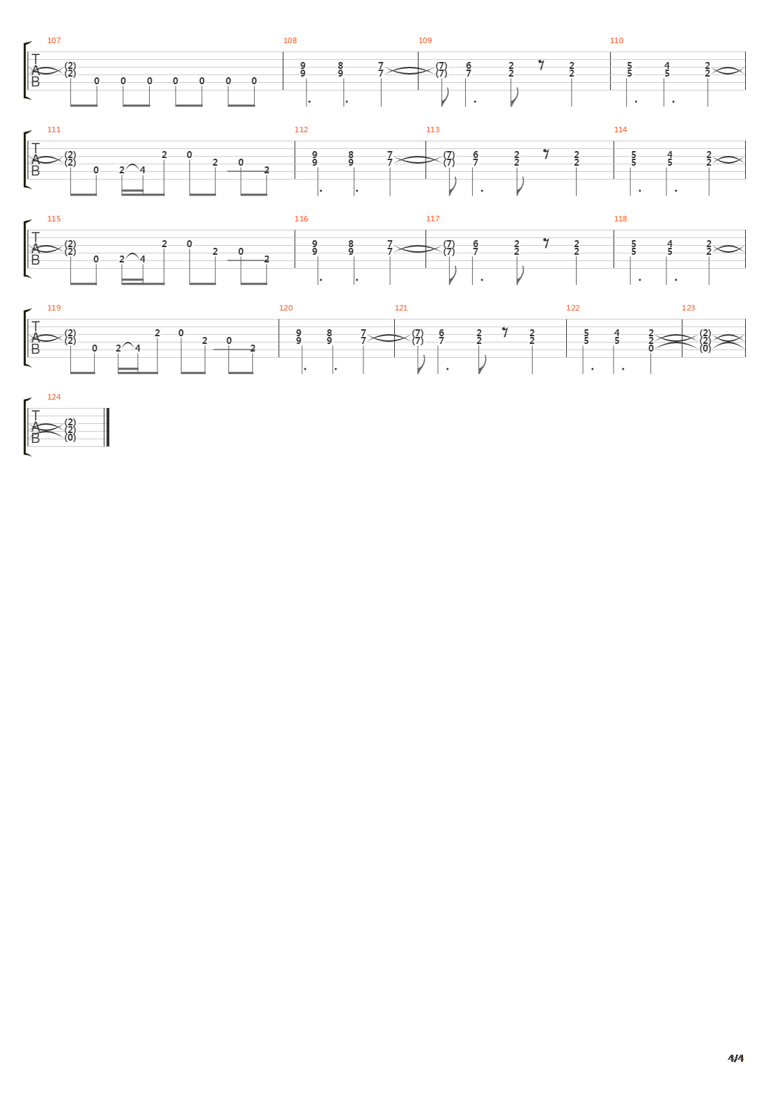 Elysian Fields吉他谱