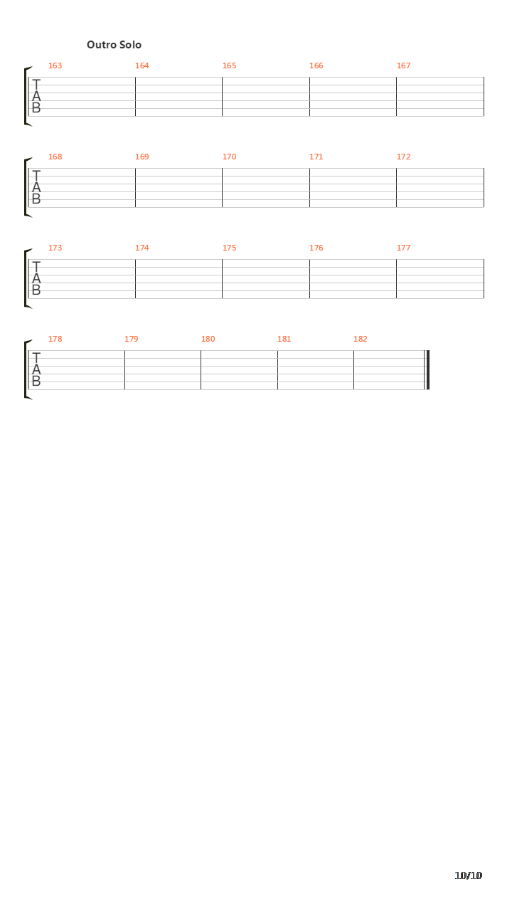 Endgame吉他谱