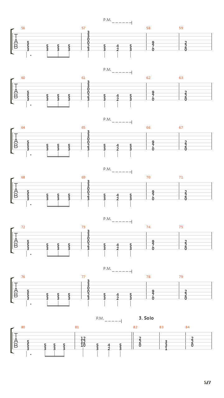 Into The Lungs Of Hell吉他谱