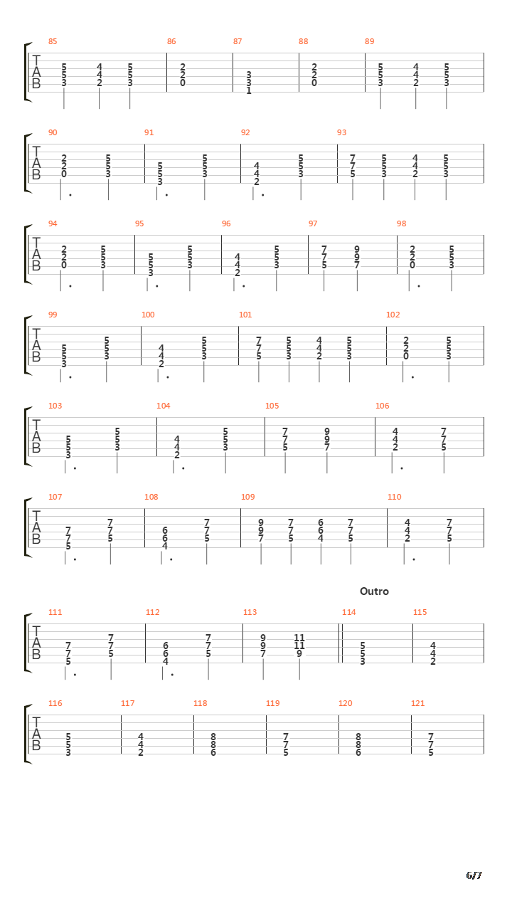 Into The Lungs Of Hell吉他谱