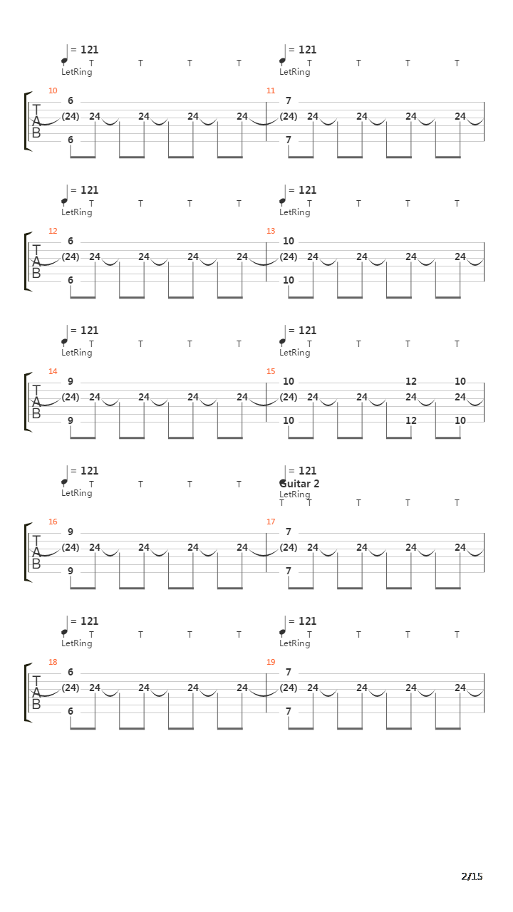 Looking Down The Cross吉他谱