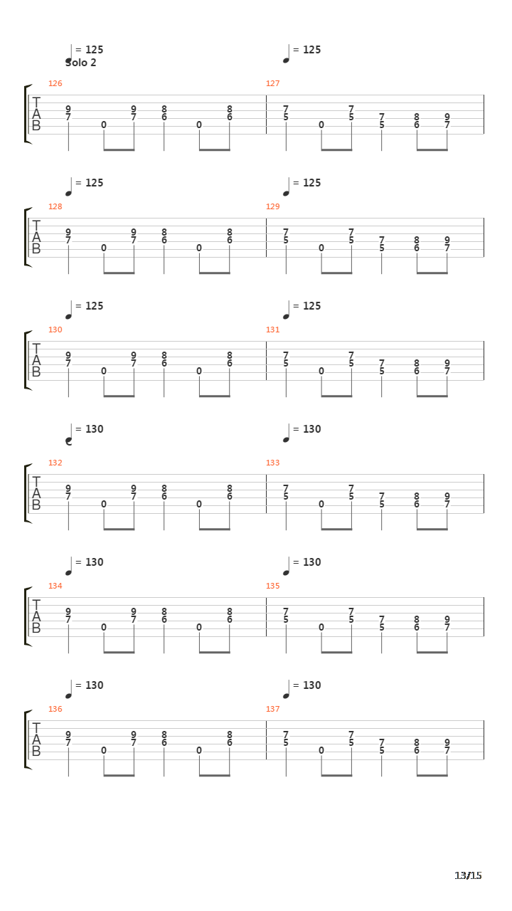 Looking Down The Cross吉他谱