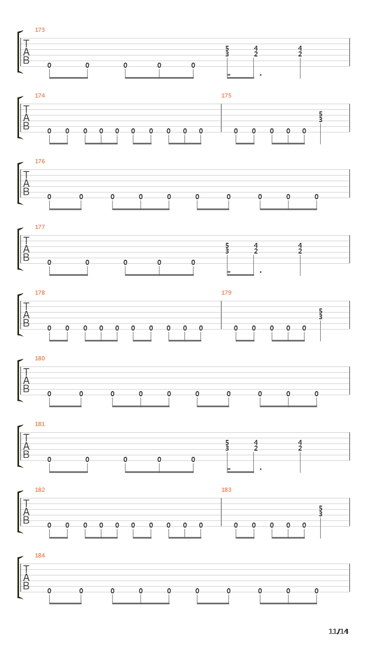 Mechanix吉他谱