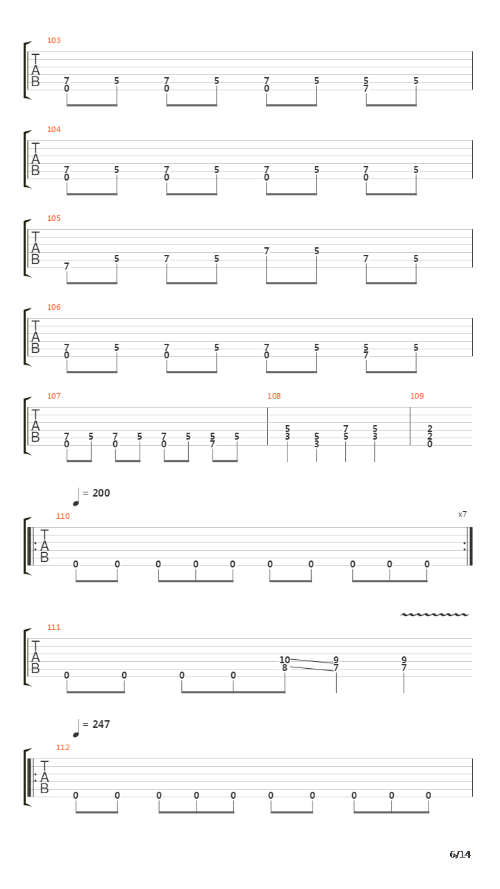 Mechanix吉他谱