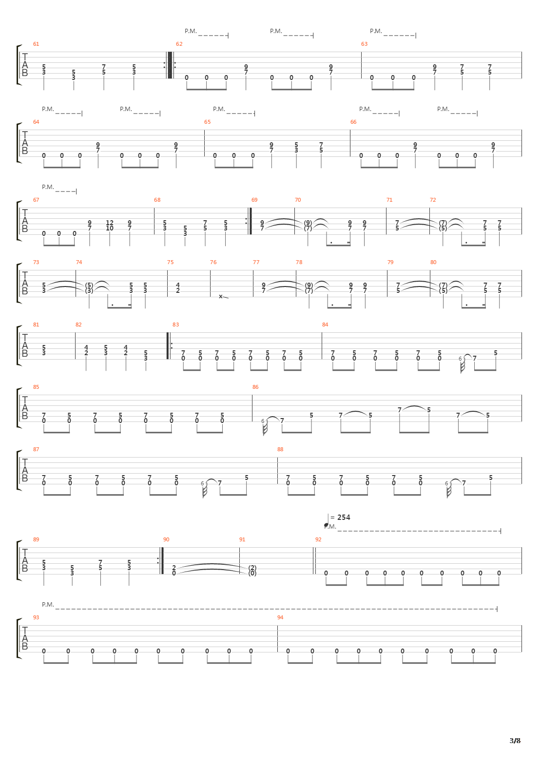 Mechanix吉他谱