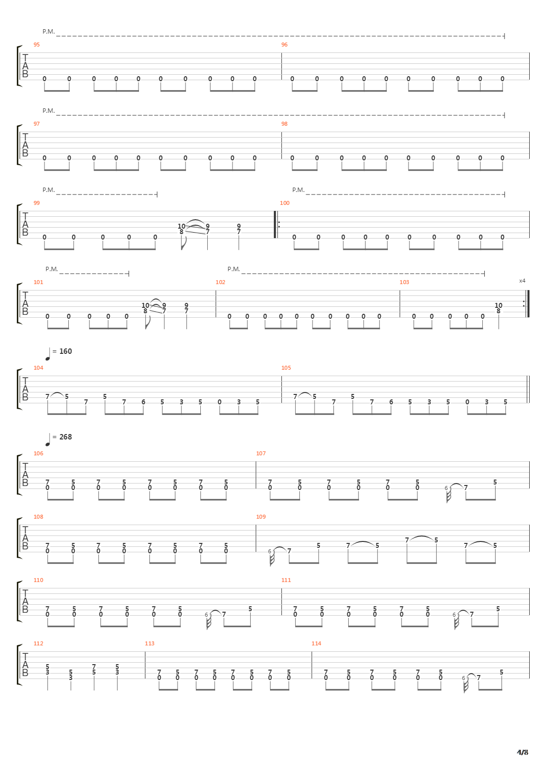 Mechanix吉他谱