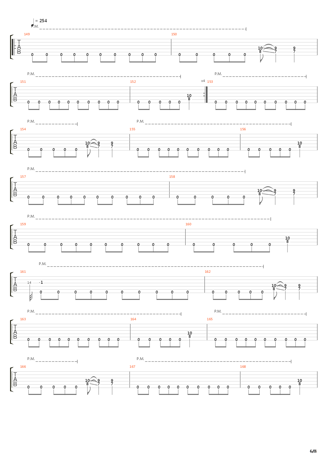 Mechanix吉他谱