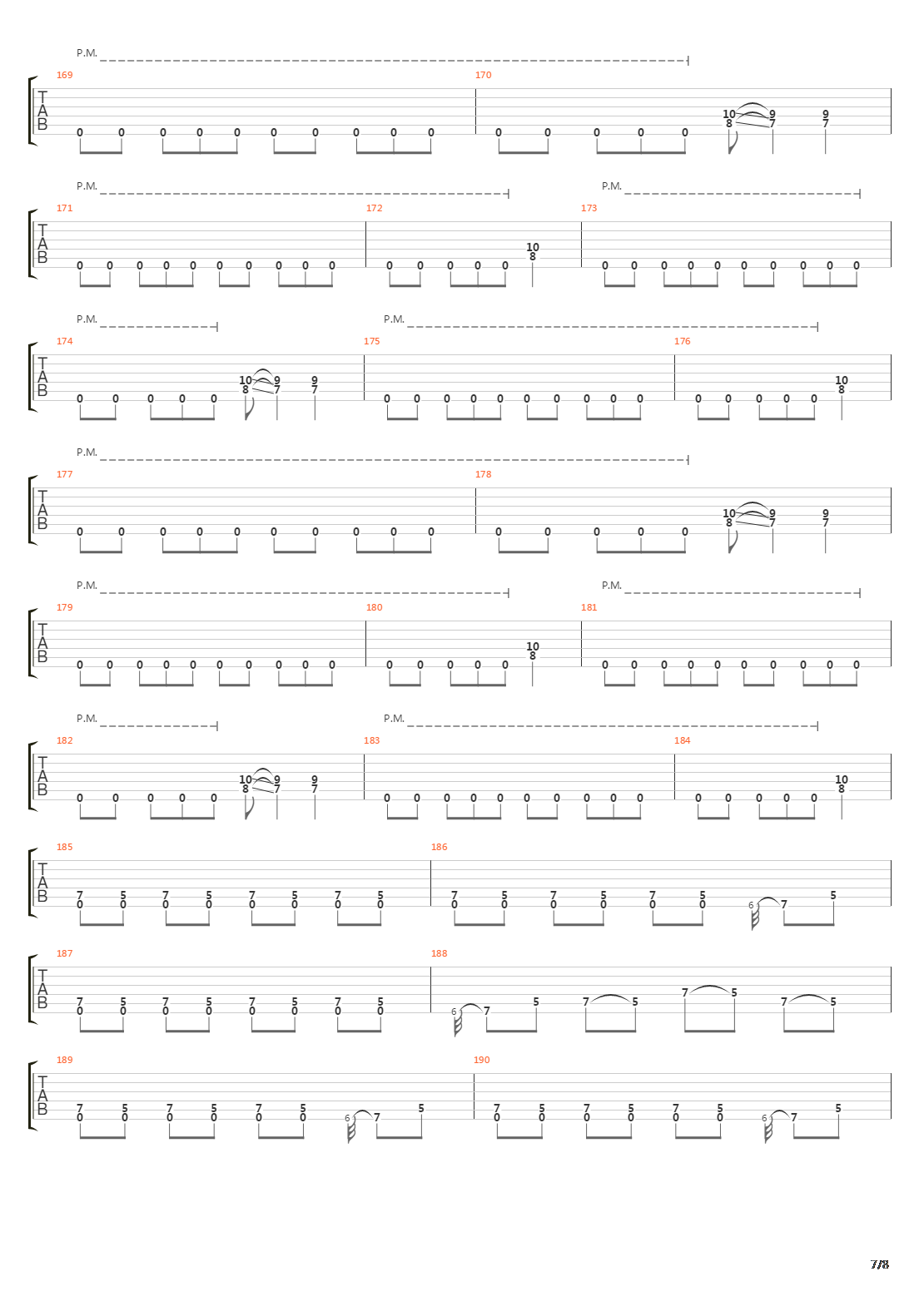 Mechanix吉他谱