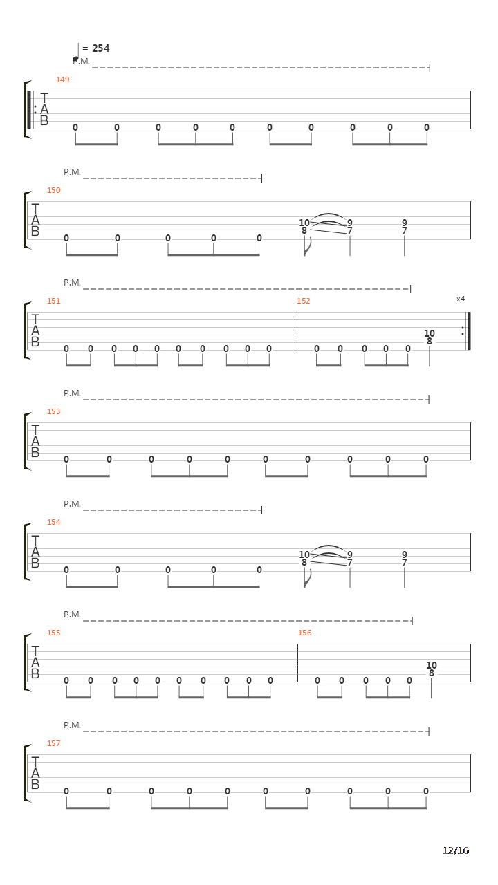 Mechanix吉他谱