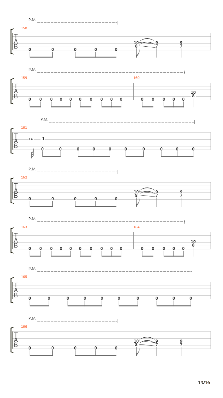 Mechanix吉他谱