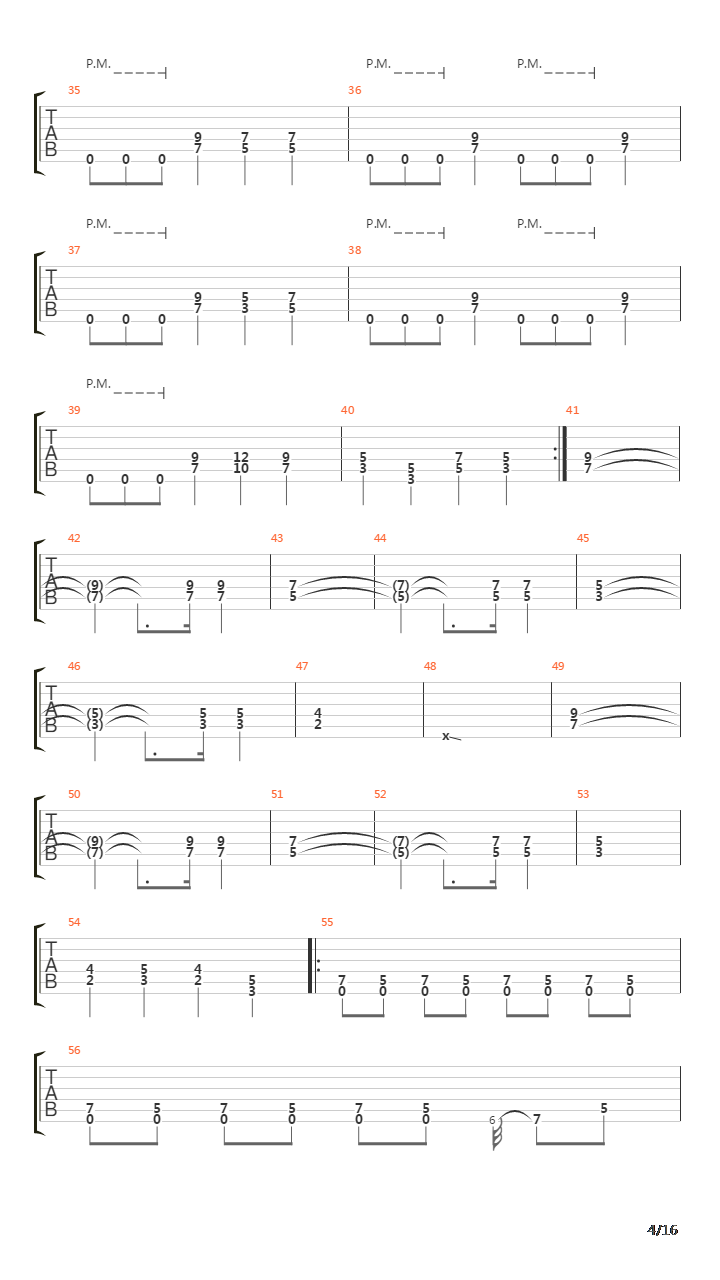 Mechanix吉他谱