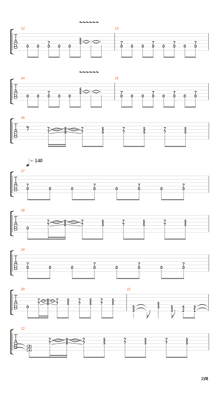 One Thing吉他谱