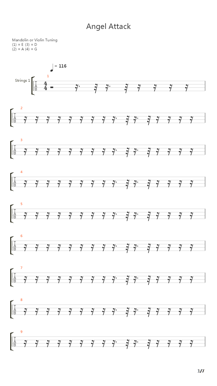 新世纪福音战士 - Angel Attack吉他谱