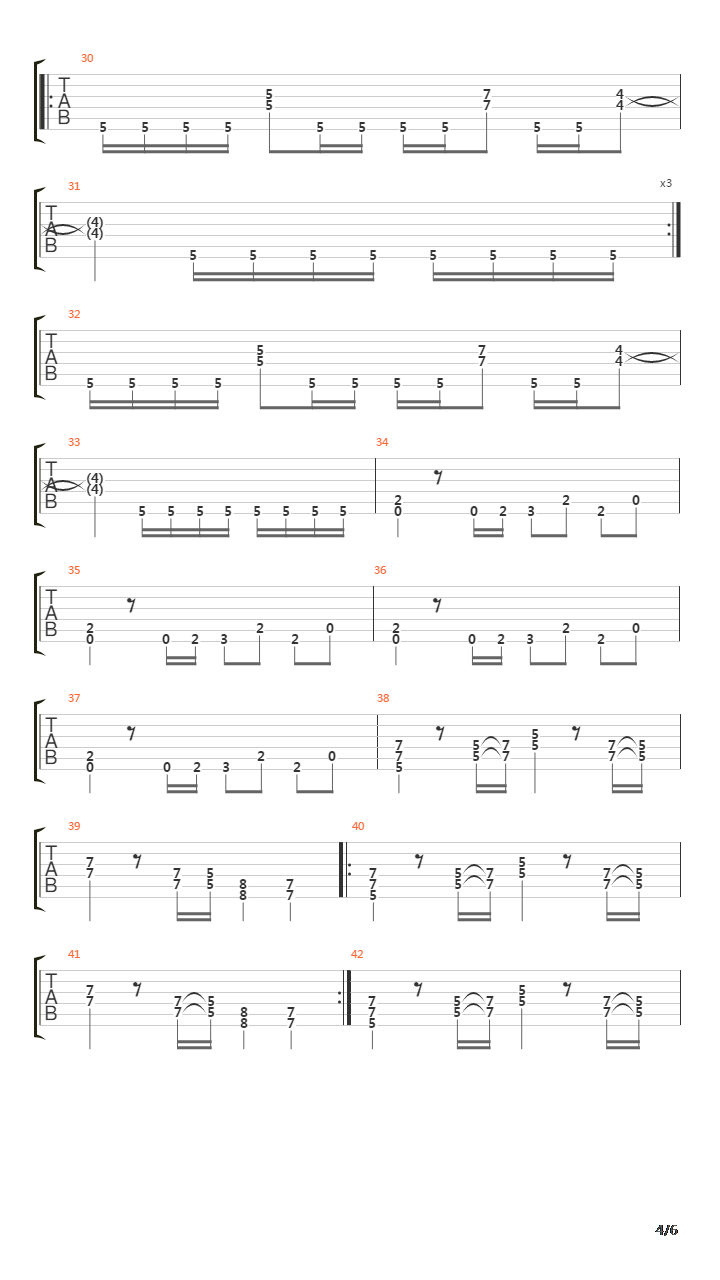 Reckonng Day吉他谱