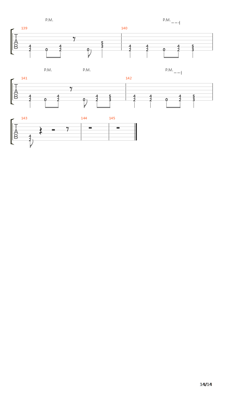 Rust In Peace Polaris吉他谱